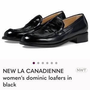 La CANADIENNE Dominick Black Leather Loafer